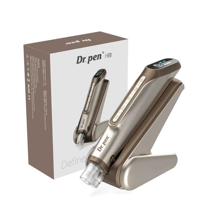 Dr. Pen H6 Oro Lápiz de Microneedling con Infusión de Suero y Luz LED