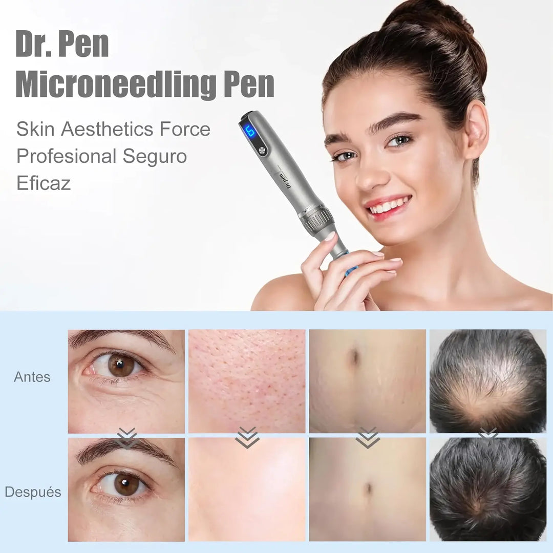Kit de microagujas Dr. Pen M8S con 20 cartuchos originales
