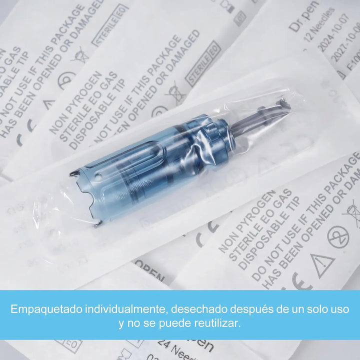 Kit de microagujas Dr. Pen M8S con 20 cartuchos originales