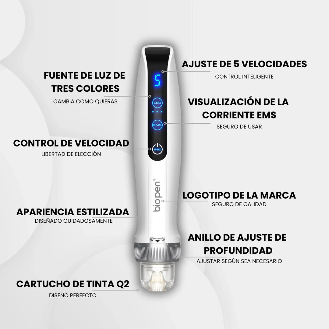 Bio Pen Icon BIO Pen Q2 – Bolígrafo facial de microinyección cosmética – drpenspain.com