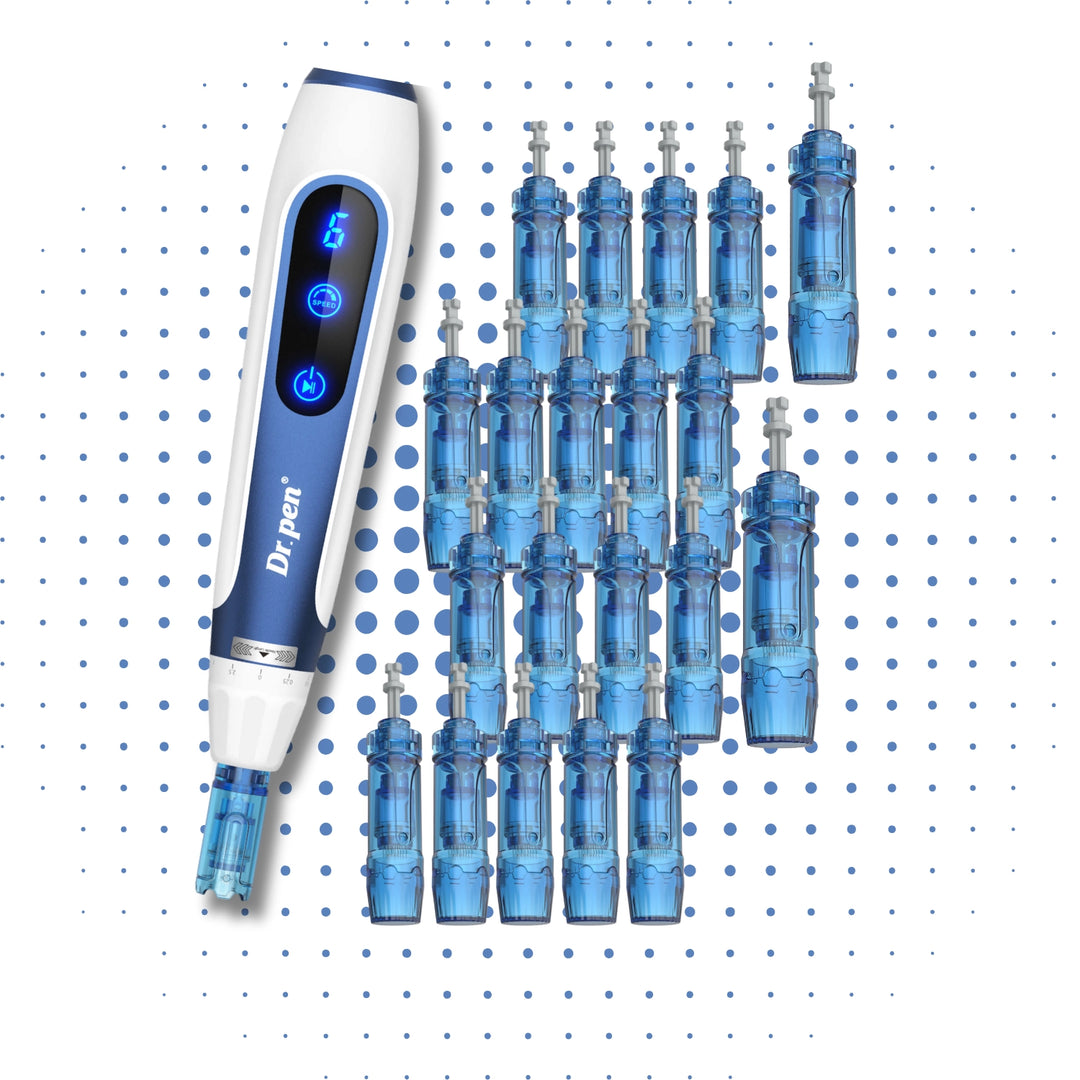Kit dispositivo dermapen Dr. Pen A11 con cartuchos de agujas para tratamientos profesionales de microneedling