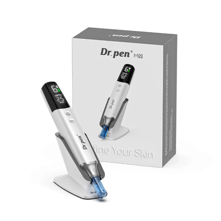 Unboxing del Dr. Pen M9 con todos los accesorios incluidos en el paquete