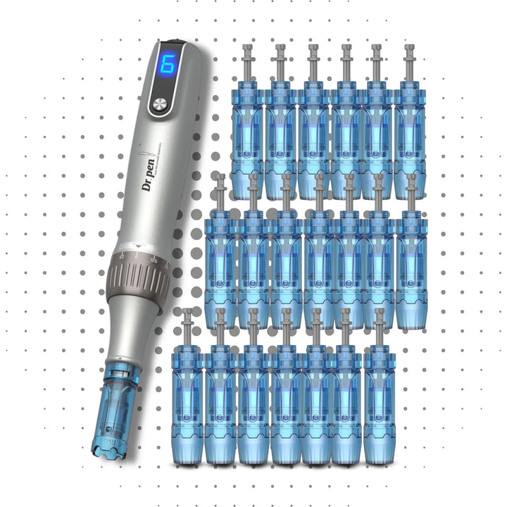Kit dermapen Dr. Pen M8S con 20 cartuchos de agujas incluidos para tratamientos profesionales de microneedling facial