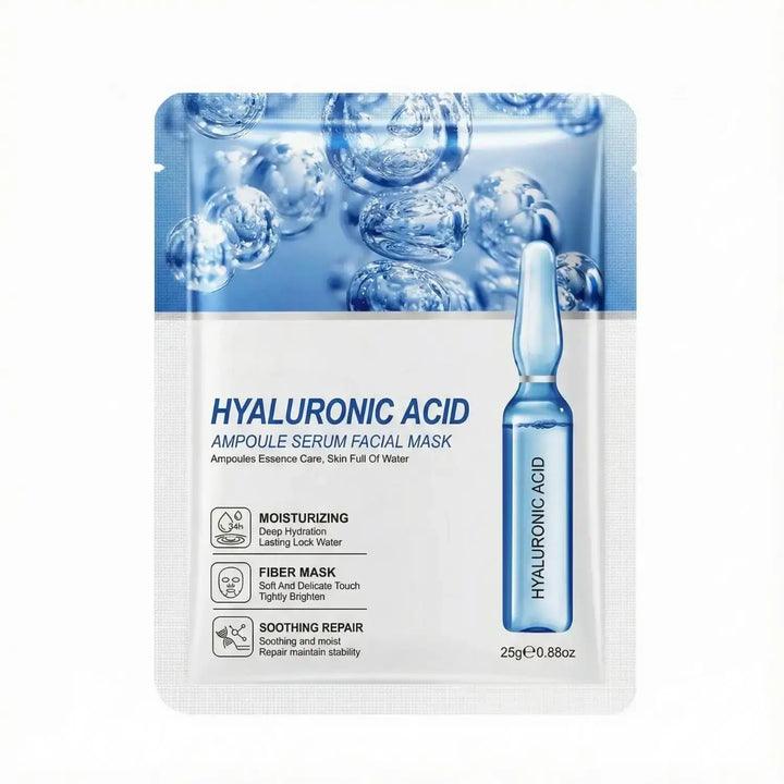 Mascarilla Facial con Ácido Hialurónico Hidratante (10 Unidades)
