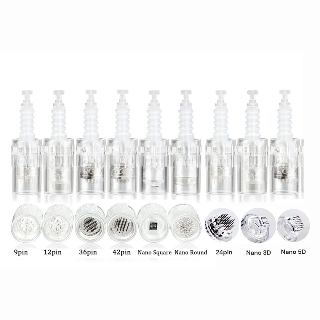 Set de cartuchos surtidos Dr. Pen dermapen compatibles con modelos M7, M5, N2 y E30 para microneedling facial