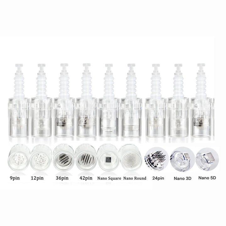 Set de cartuchos surtidos Dr. Pen dermapen compatibles con modelos M7, M5, N2 y E30 para microneedling facial
